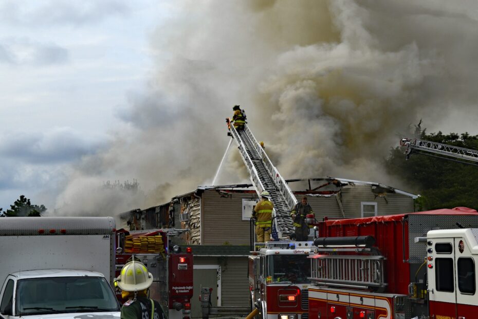 Firemen Extinguishing the Fire