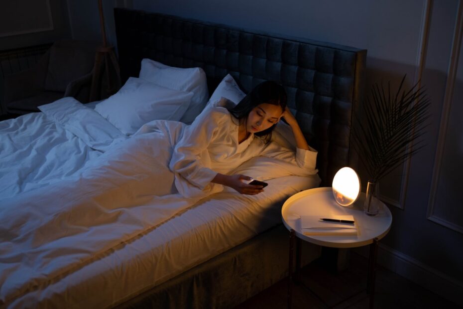 Woman Lying on the Bed