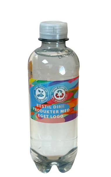 Vand med logo